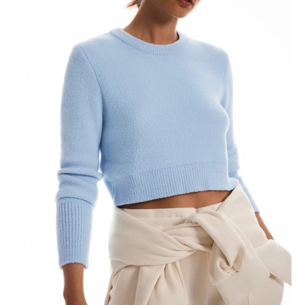 ZARA CROPPED SOFT FEEL SWEATER